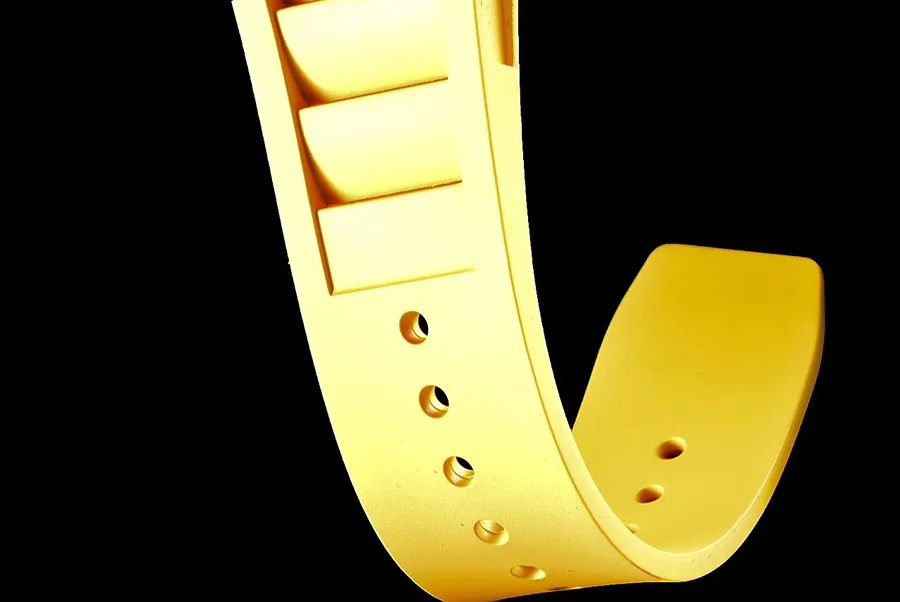 Richard Mille Replica RM 35 Yellow Imported Rubber Strap