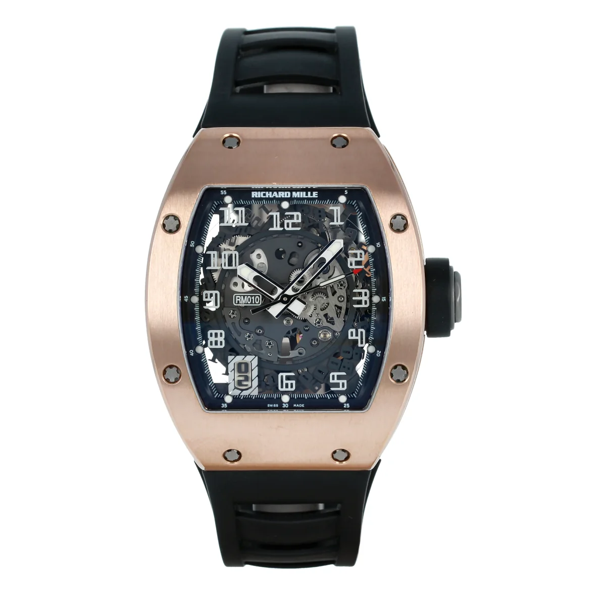 Richard Mille RM 010-AG RG Rubber Skeletonized Dial Watch