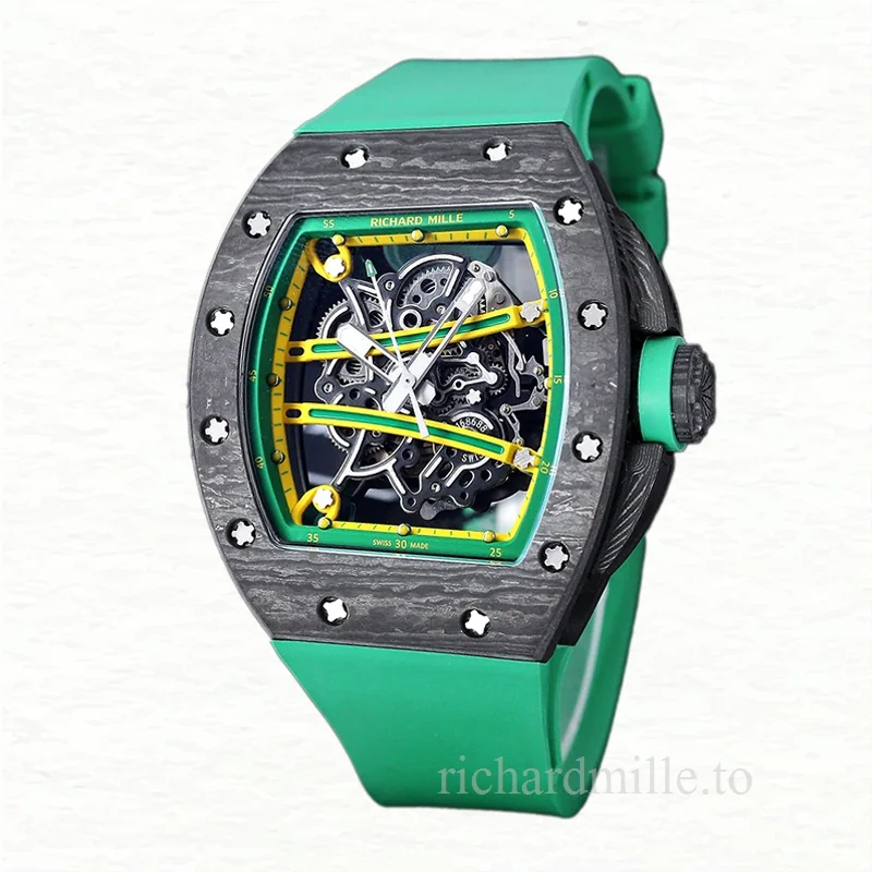 Richard Mille RM 61-01 Automatic Men Rubber Band Watch