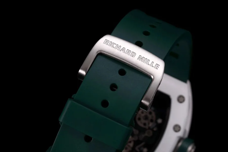 Richard Mille Replica RM 055 Green Strap White Ceramic Bezel