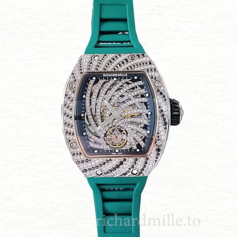 Richard Mille RM51-02 Ladies Mechanical Watch Diamond Paved Dial