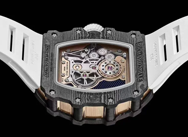 New RM 21-01 Tourbillon Aerodyne Rubber Band Mechanical Men Watch