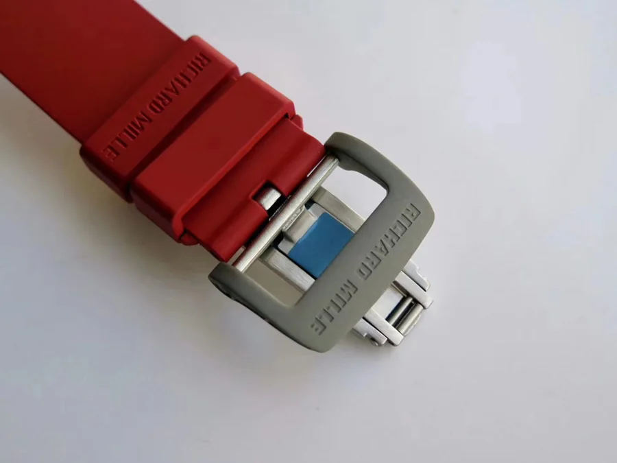 Richard Mille Replica RM 055 Red Rubber Strap Carbon Fiber Bezel