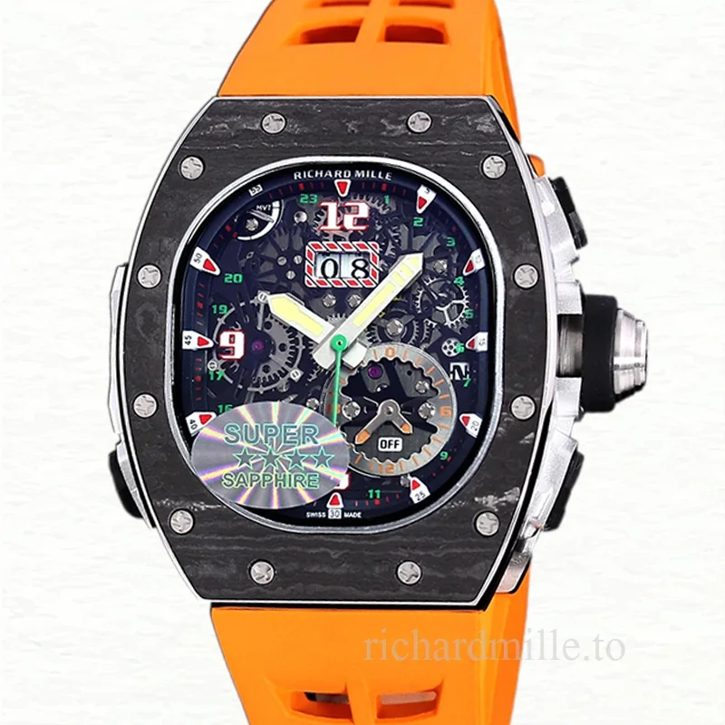 Richard Mille RM 62-01 Men Automatic Carbon Fiber Watch