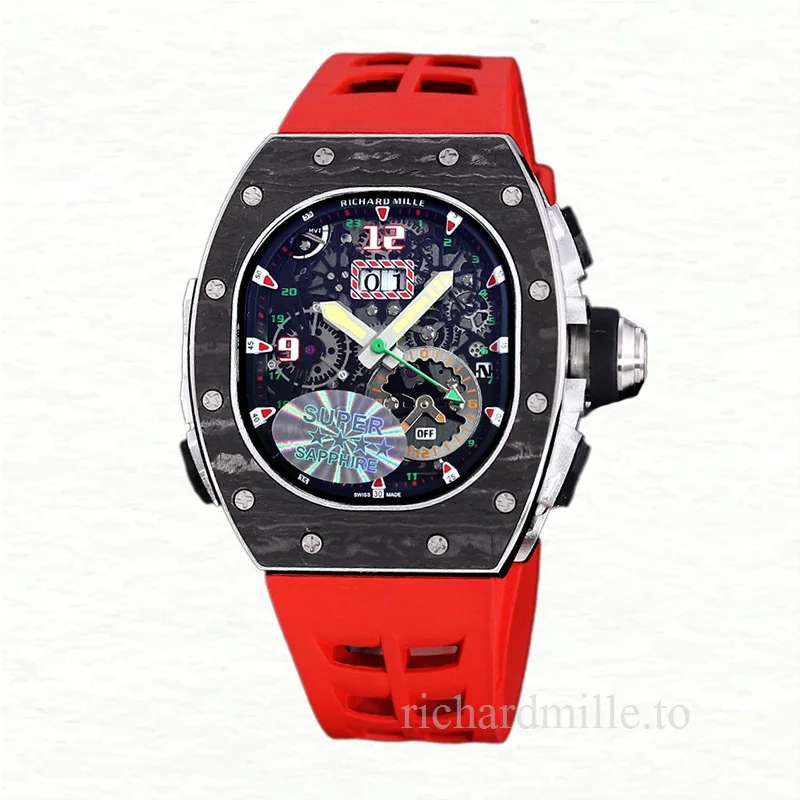 Richard Mille RM 62-01 Men Automatic Carbon Fiber Watch