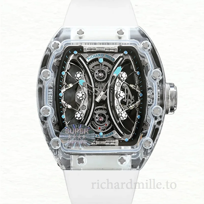 Richard Mille RM53-01 Automatic Men Transparent Dial Watch