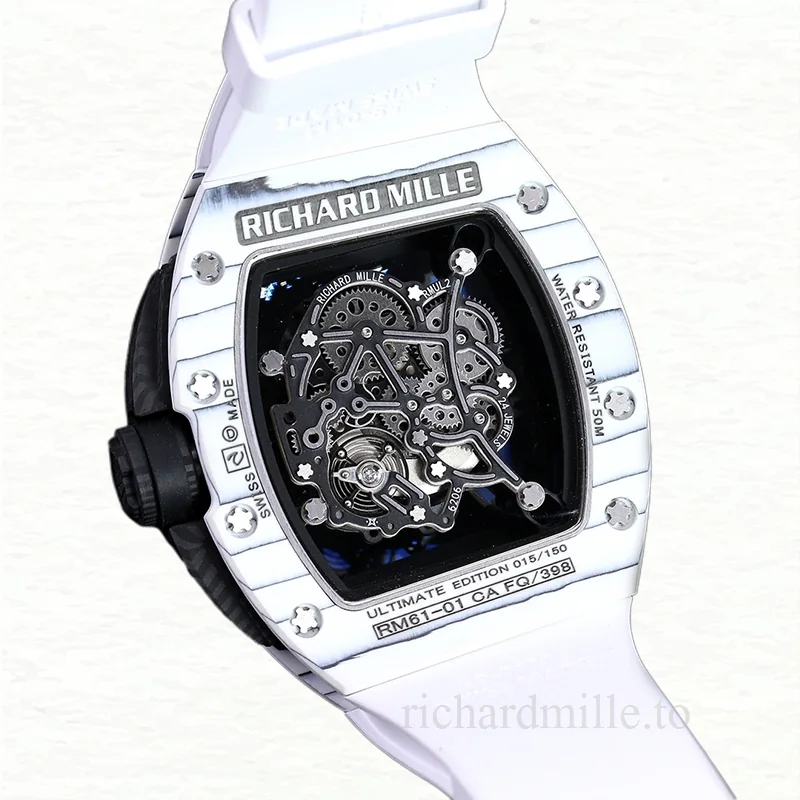Richard Mille RM 61-01 Men Automatic Transparent Dial Watch
