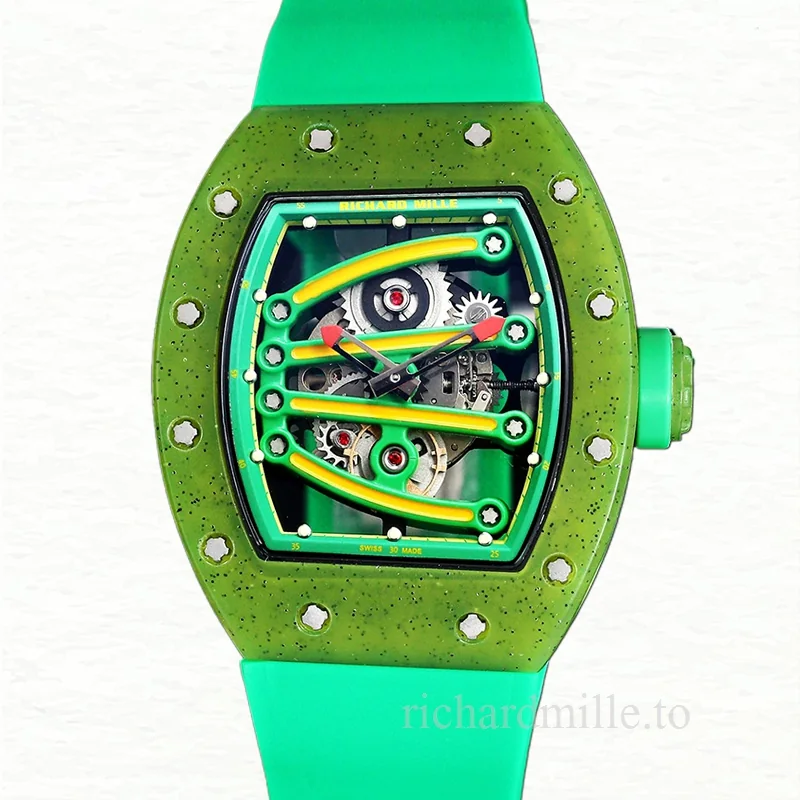 Richard Mille RM 56-01 Automatic Men Transparent Dial Watch