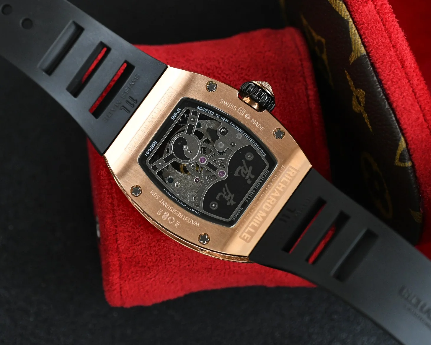 Richard Mille RM 51-01 Rubber Band Tiger and Dragon Dial Men’s Automatic Watch