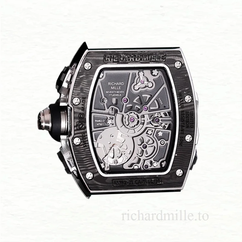 Richard Mille RM 62-01 Automatic Men Rubber Band Carbon Fiber