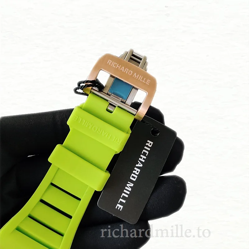 Richard Mille RM52-02 Mechanical Men Watch Rubber Band Diamond Bezel
