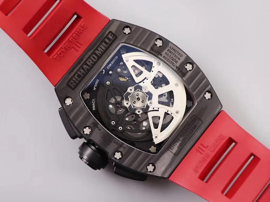 Richard Mille Replica RM 011 Red Strap V2 new upgrade
