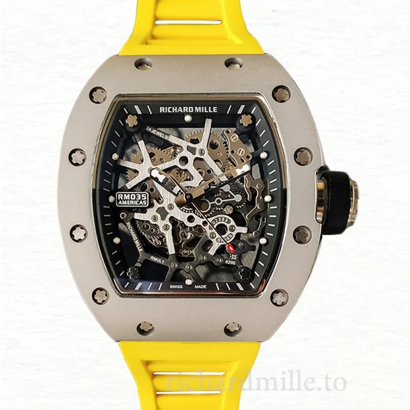 Richard Mille RM35 Men Mechanical Watch Rubber Band
