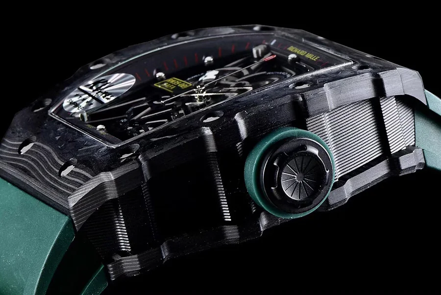 Richard Mille Replica RM 35-02 V3 Upgraded Green Strap