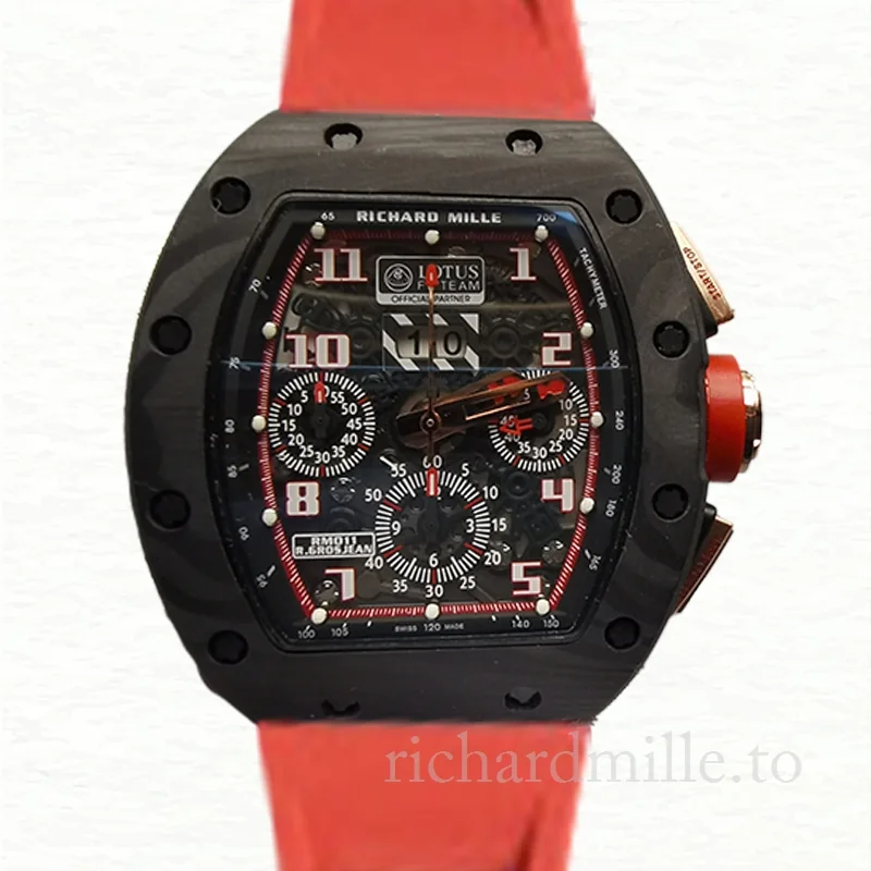 Richard Mille RM011 Automatic Men Titanium Watch Rubber Band
