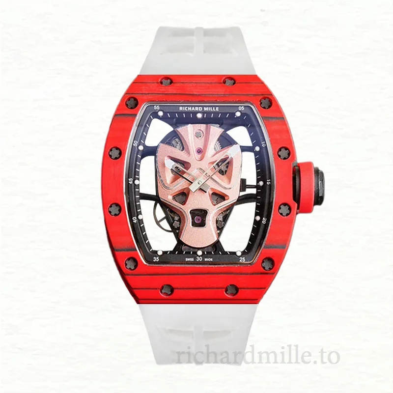 Richard Mille RM52-06 Men Automatic Watch Rubber Band
