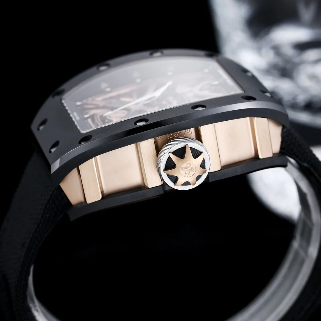 Luxury Richard Mille RM 47 Replica – Best Swiss Skeleton Tourbillon Watch With Ceramic Case & Samurai Design