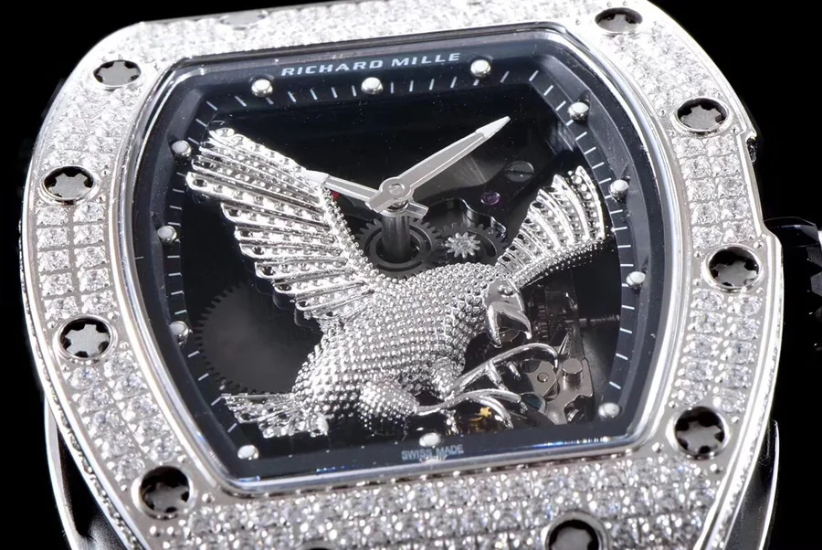 Richard Mille Replica RM 023 White Strap Hollow Dial