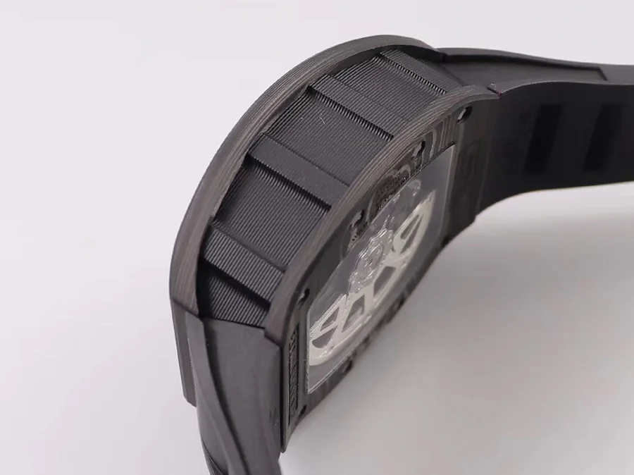 Richard Mille Replica RM 011 Black Strap Black Dial