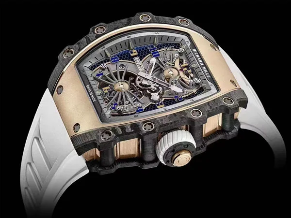 New RM 21-01 Tourbillon Aerodyne Rubber Band Mechanical Men Watch