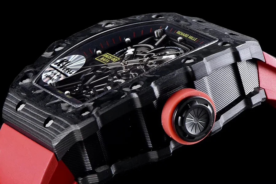 Richard Mille Replica RM 35-02 Red Strap Sapphire Mirror
