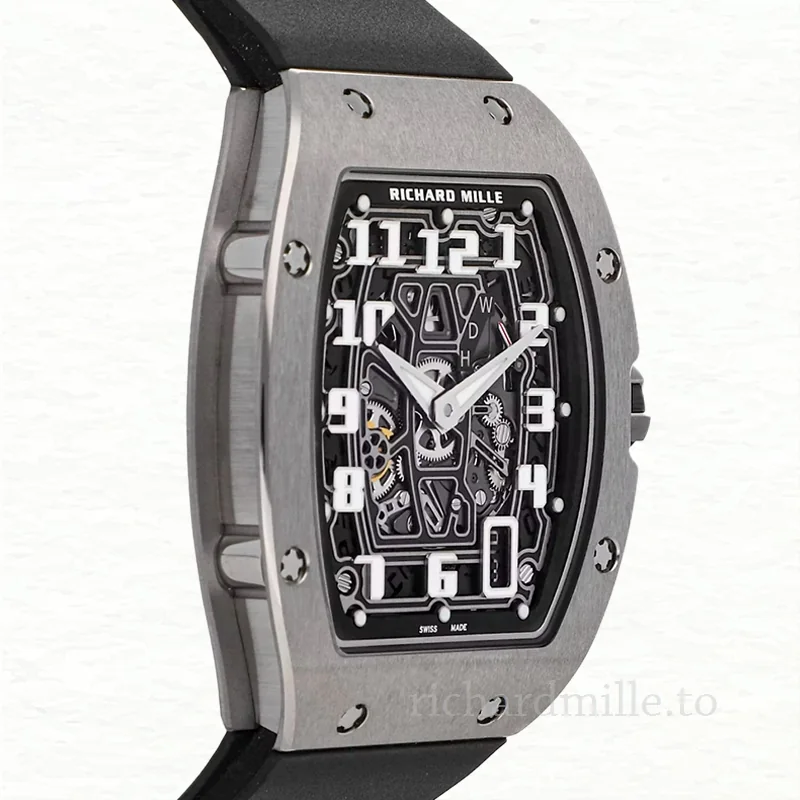 Richard Mille RM 67-01 Black Dial Men's Rubber Band Automatic