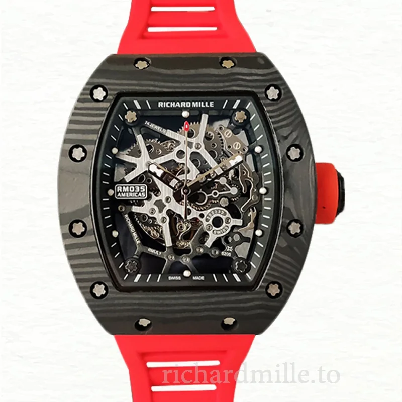 Richard Mille RM35 Mechanical Men Watch Skeleton Dial