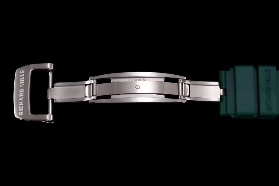 Richard Mille Replica RM 055 Green Strap White Ceramic Bezel