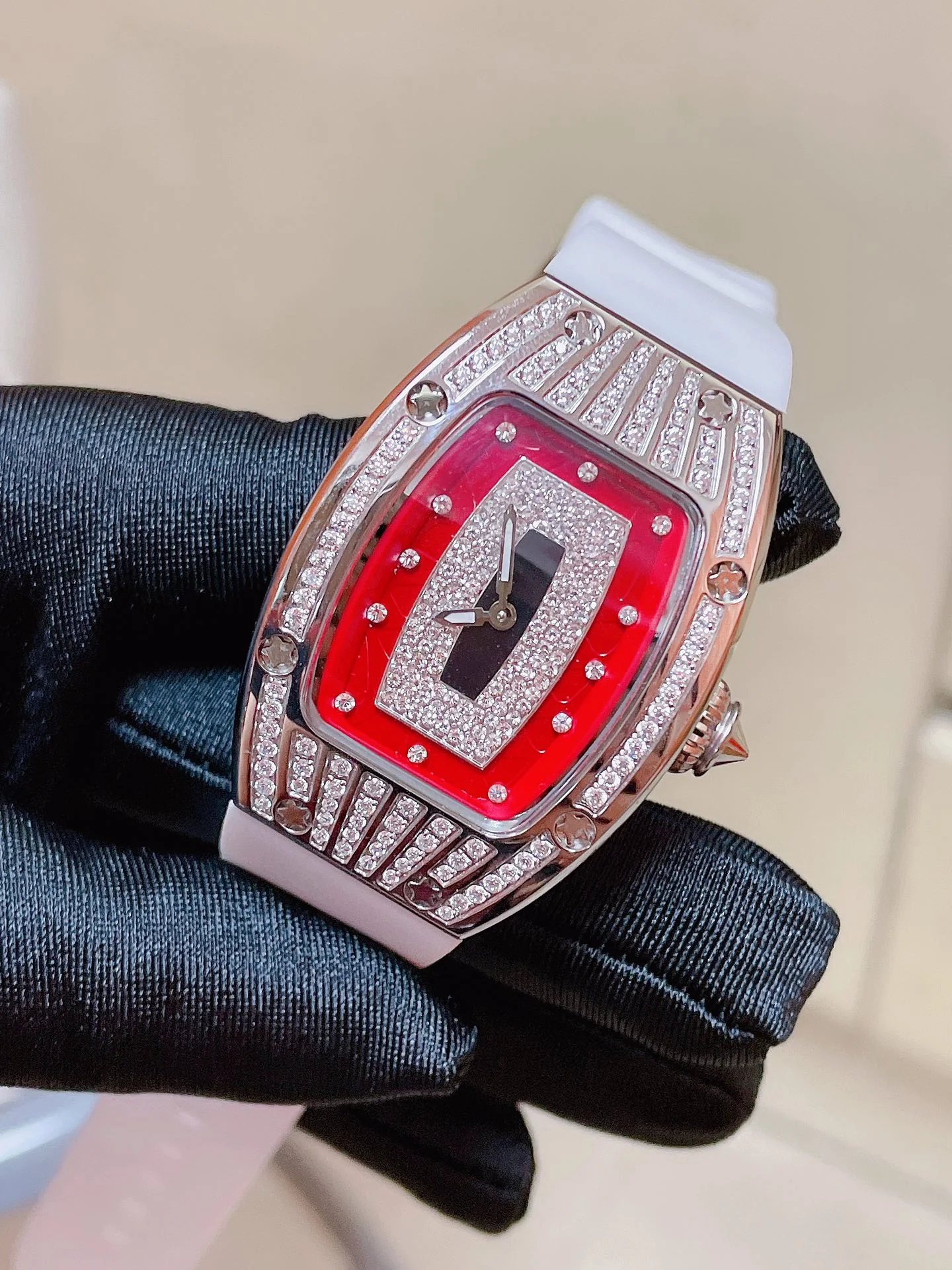 Richard Mille RM 07-01 Automatic Ladies Rubber Band Stainless Steel Watch