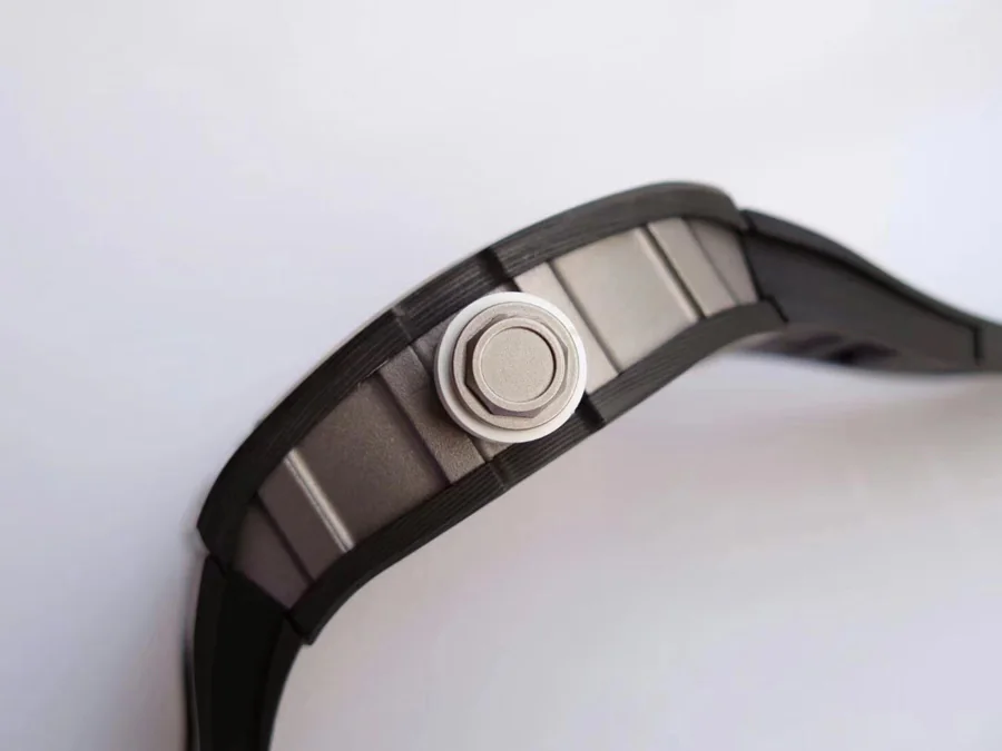 Richard Mille Replica RM 055 Black Rubber Strap White Inner Shadow