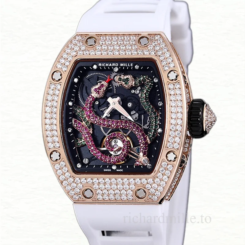 Richard Mille RM 026 Automatic Unisex Stainless Steel Transparent Dial Watch