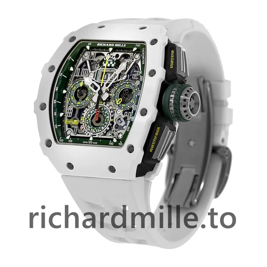 Richard Mille RM 11-03 Green & Silver Dial Watch
