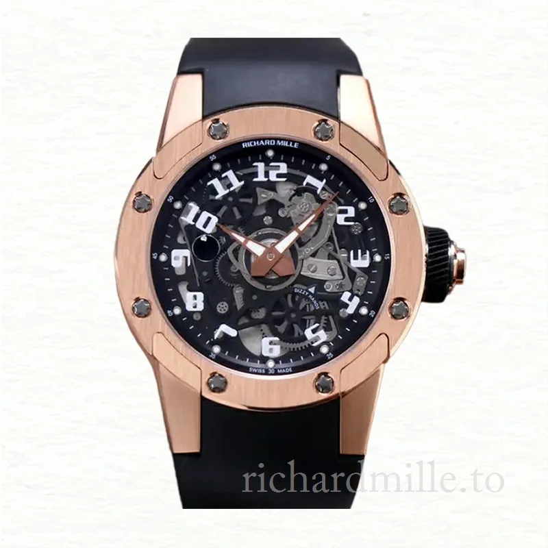 Richard Mille RM63-01 Men Mechanical Watch Transparent Dial