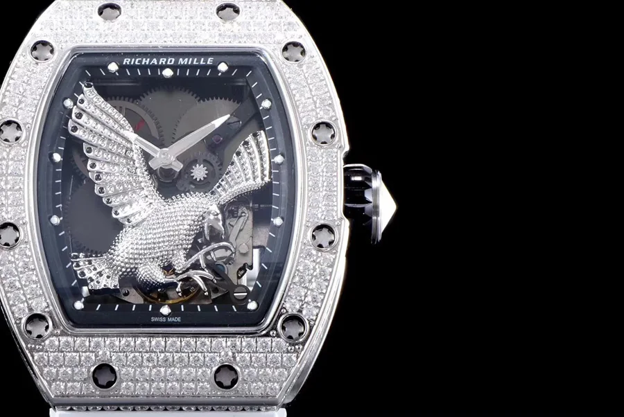 Richard Mille Replica RM 023 White Strap Hollow Dial