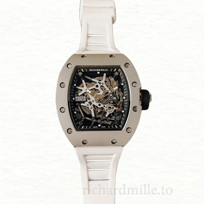 Richard Mille RM35 Men Mechanical Watch Rubber Band