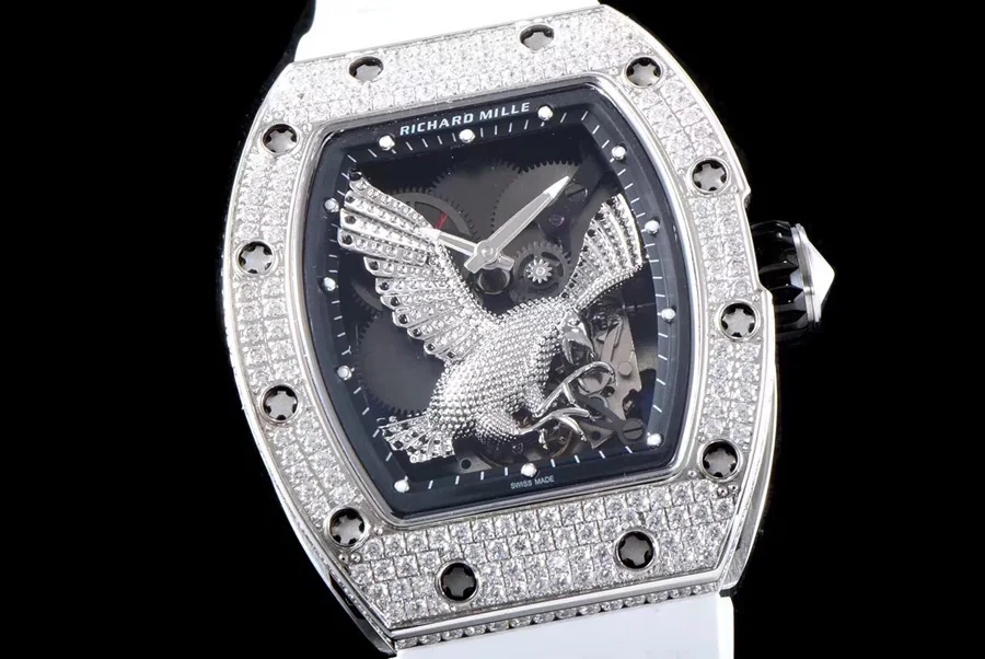 Richard Mille Replica RM 023 White Strap Hollow Dial