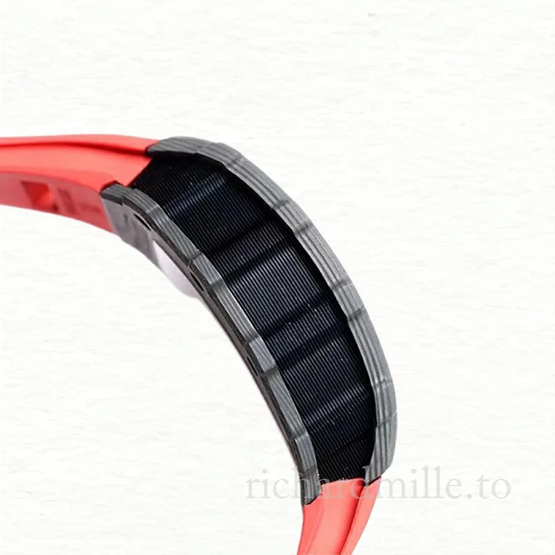 Richard Mille RM35-02 Men Mechanical Rubber Band Transparent Dial