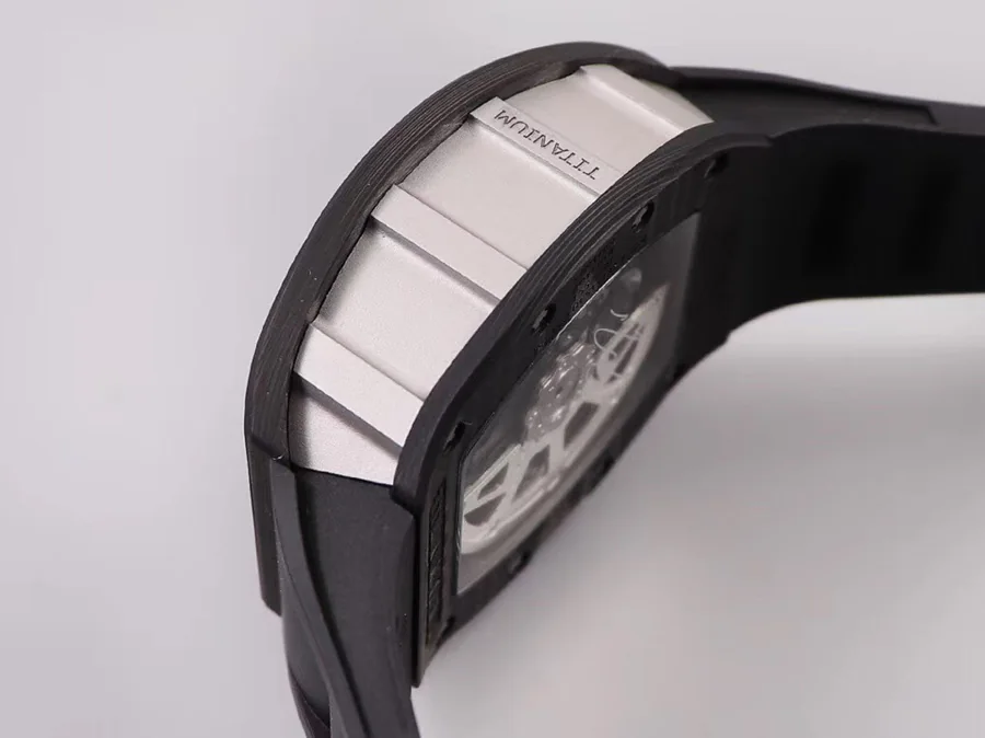 Richard Mille Replica RM 011 Black Strap Black Dial Folding Clasp