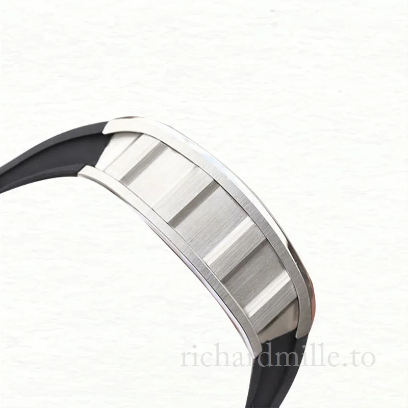Richard Mille RM011 Automatic Men Rubber Band Transparent Dial