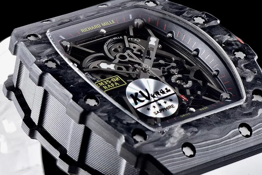 Richard Mille Replica RM 35-02 V3 Upgraded White Strap