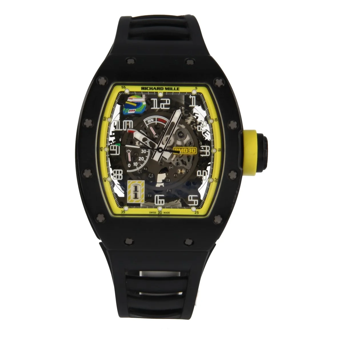 Richard Mille RM 030 Rubber Transparent Dial Watch