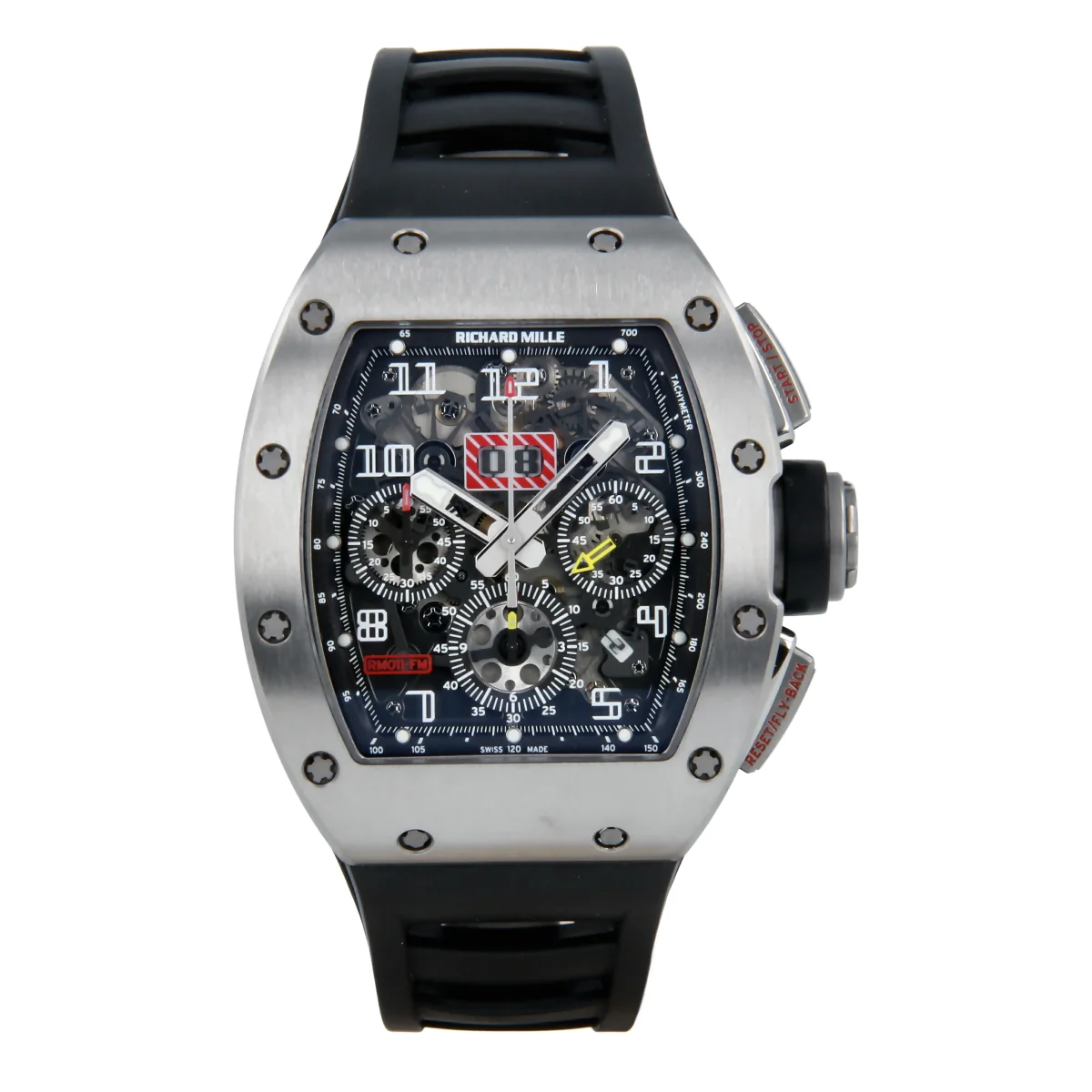 Richard Mille RM 011 FM Rubber Skeletonized Dial Watch