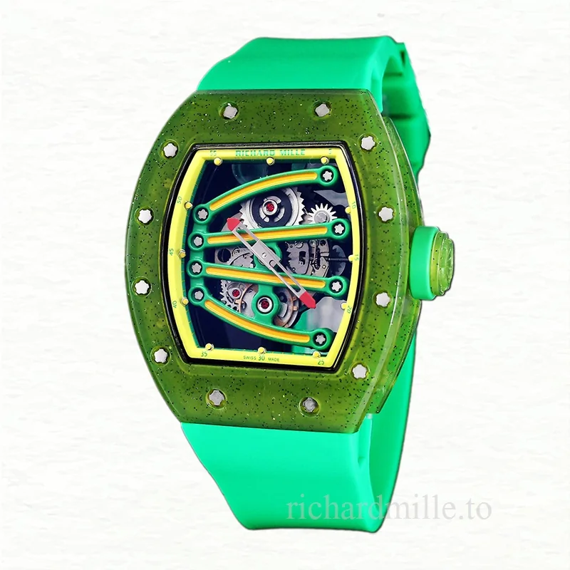 Richard Mille RM 56-01 Automatic Men Transparent Dial Watch