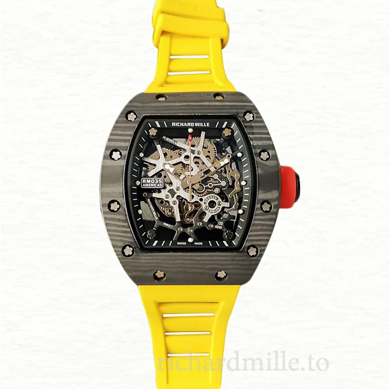 Richard Mille RM35 Men Mechanical Watch Rubber Band