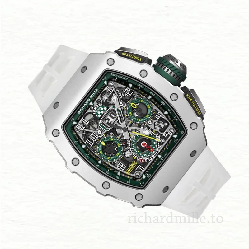 Richard Mille RM 11-03 Transparent Dial Men's Rubber Band Silver