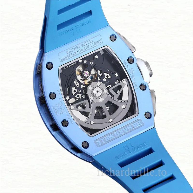 Richard Mille RM 011 Men Automatic Rubber Band Watch