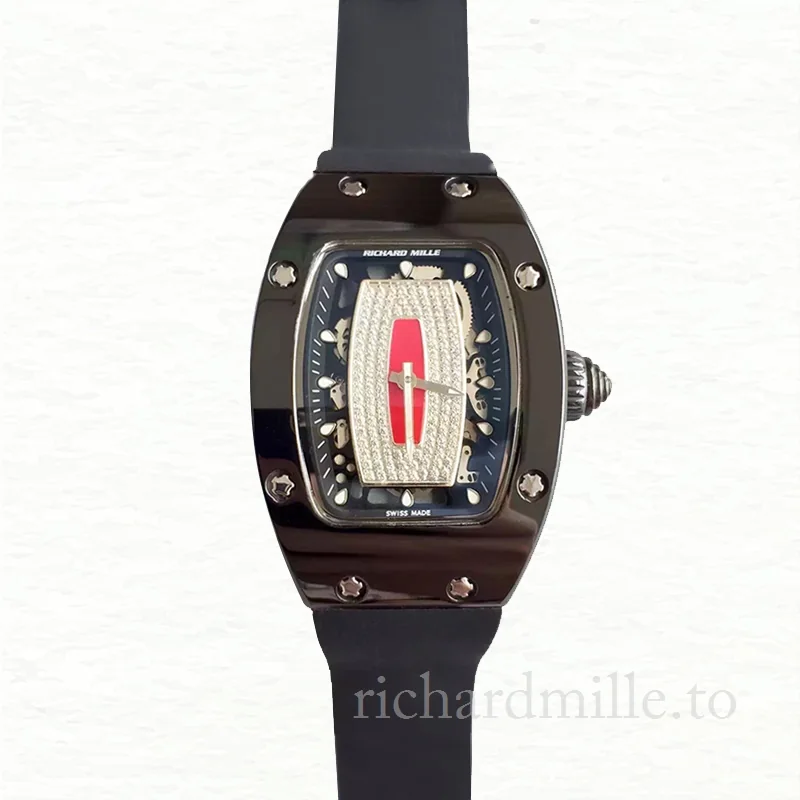 Richard Mille RM07-01 Ladies Automatic Rubber Band Ceramics Bezel
