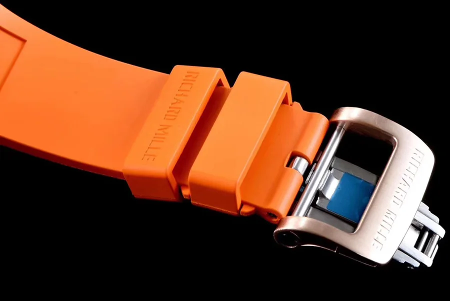 Richard Mille Replica RM 035 Orange Rubber Strap