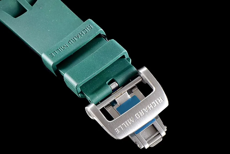 Richard Mille Replica RM 011-03 Green Rubber Strap