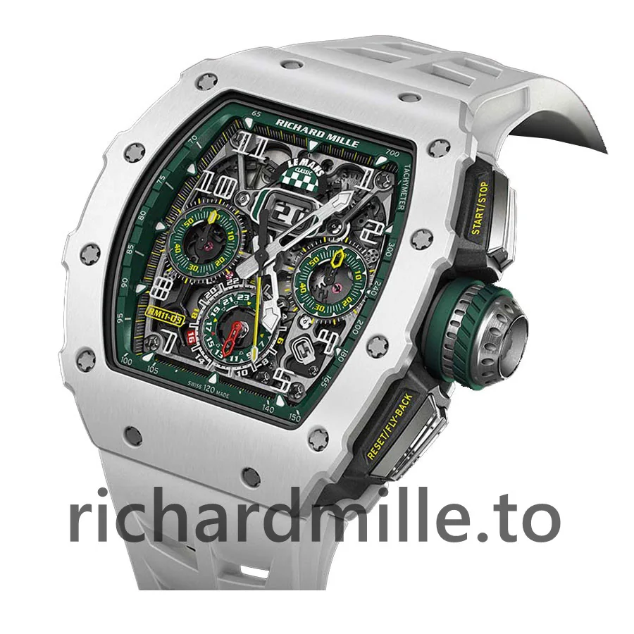 Richard Mille RM 11-03 Green & Silver Dial Watch